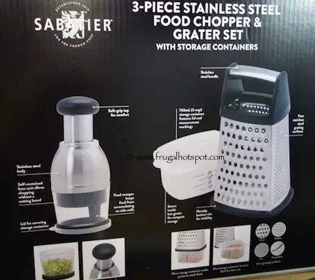 Sabatier Stainless Steel Food Chopper and Grater Set Costco