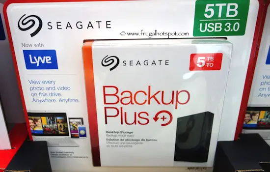Seagate 5TB Backup Plus Desktop Hard Drive Costco