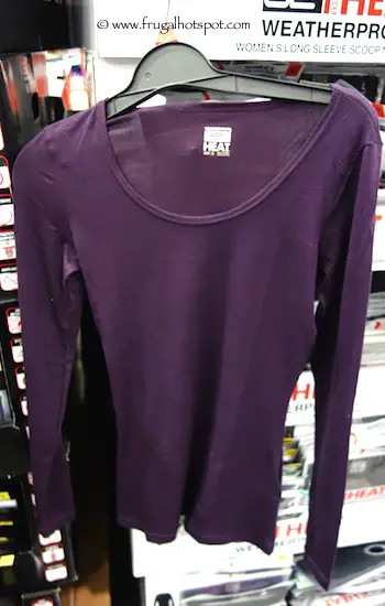 Weatherproof 32 Degrees Heat Women's Long Sleeve Scoop Neck Thermal T-Shirt Costco