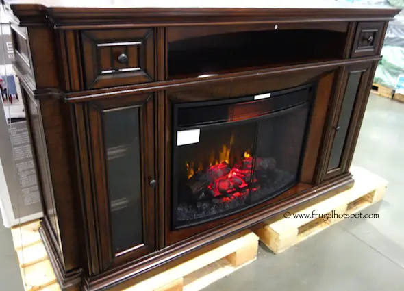 Well Universal 72" Electric Fireplace Media Mantel Costco