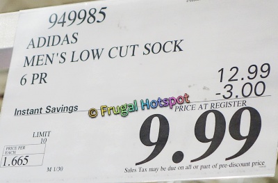 Adidas Men's Low Cut Socks | Costco Sale Price