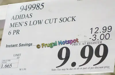 Adidas Men's Low Cut Socks | Costco Sale Price