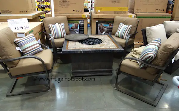 Agio International 5-Piece Fire Chat Set Costco Frugal Hotspot