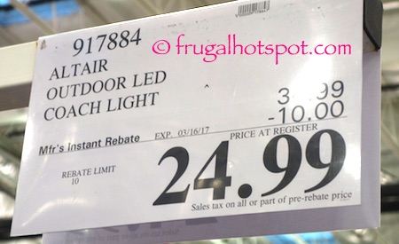 Altair Lighting Outdoor Energy Saving Led Lantern Costco Altair Lighting Outdoor Energy Saving Led Lantern Costco Frugal Hotspot