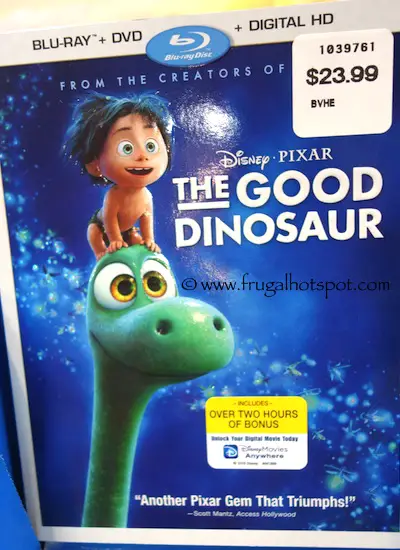 The Good Dinosaur Blu-Ray + DVD + Digital HD Costco / Frugal Hotspot