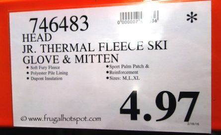 Head Jr. ThermalFUR Fleece Gloves/Mittens Costco Price / Frugal Hotspot