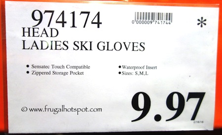 Head Women's Ski/Snowboard Gloves Costco Price / Frugal Hotspot