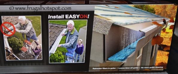 EasyOn GutterGuard DIY Micro-Mesh Gutter Protection System Costco | Frugal Hotspot