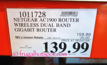 Netgear Nighthawk AC1900 Smart WiFi Router Costco Price | Frugal Hotspot