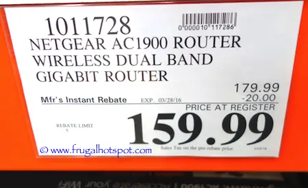 Netgear Nighthawk AC1900 Smart WiFi Router Costco Price | Frugal Hotspot