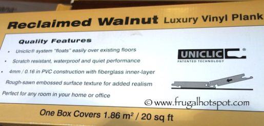 Reclaimed Walnut Luxury Vinyl Plank Floor Tile Costco