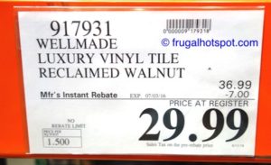 Golden Arowana Reclaimed Walnut Luxury Vinyl Plank Floor Tile Costco Price | Frugal Hotspot