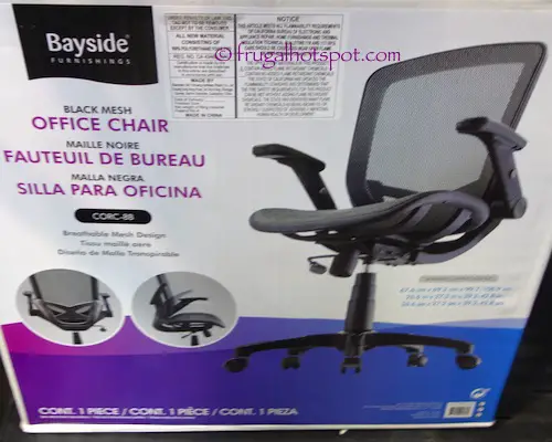 Bayside Furnishings Metrex II Black Mesh Office Chair Costco | Frugal Hotspot