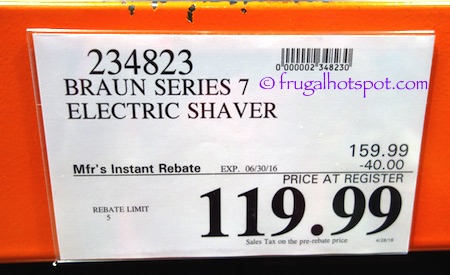 Braun Series 7 Wet & Dry Shaver (Model 740s-7) Costco Price | Frugal Hotspot