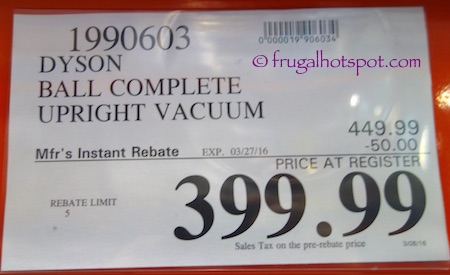 Dyson Ball Complete Upright Vacuum Costco Price | Frugal Hotspot
