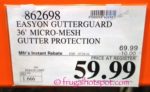Costco Price: EasyOn GutterGuard DIY Micro-Mesh Gutter Protection System Costco Price: EasyOn GutterGuard DIY Micro-Mesh Gutter Protection System