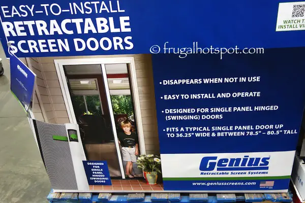 Genius Retractable Screen Door System Costco | Frugal Hotspot