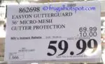 Costco Price: EasyOn GutterGuard DIY Micro-Mesh Gutter Protection System