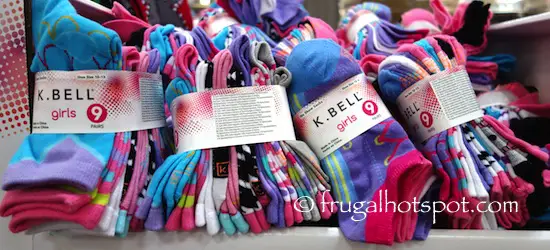 K. Bell Kid's Combed Cotton Socks 9-Pair Girls/Boys Costco| Frugal Hotspot