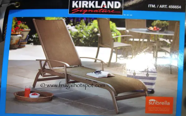 Kirkland Signature Commercial Sling Chaise Lounge Costco | Frugal Hotspot