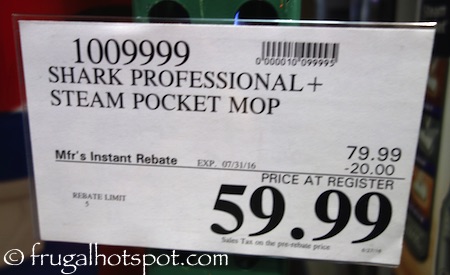 Shark Professional Steam Pocket Mop Costco Price | Frugal Hotspot