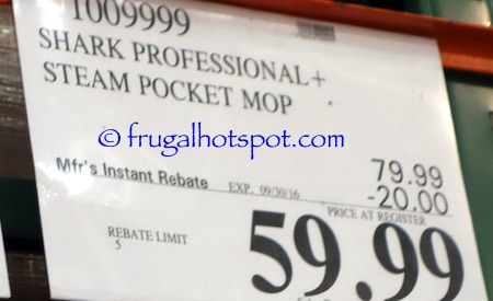 Shark Professional Steam Pocket Mop Costco Price | Frugal Hotspot