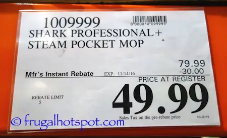 Shark Professional Steam Pocket Mop Costco Price | Frugal Hotspot