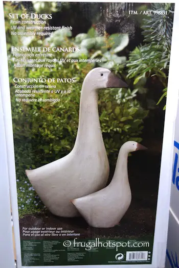 2DucksSet of 2 Ducks Outdoor Resin Statuary Costco | Frugal Hotspot