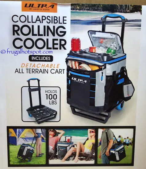 California Innovations Arctic Zone Ultra 58-Can Collapsible Rolling Cooler Costco | Frugal Hotspot