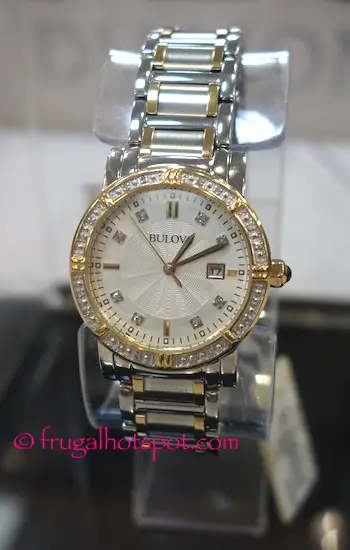 Bulova Stainless Steel Ladies Diamond Bezel Watch Costco | Frugal Hotspot