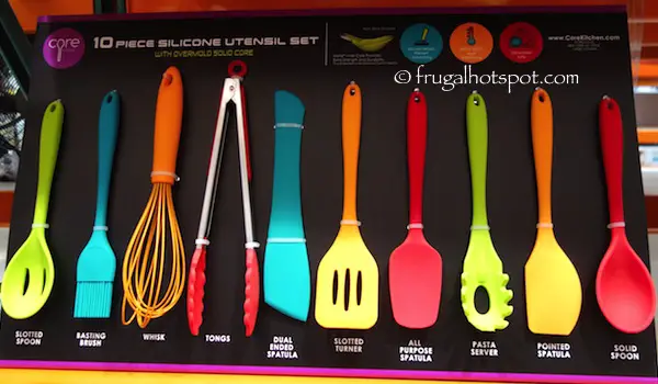 Core Kitchen 10-Pc Silicone Utensil Set Costco | Frugal Hotspot