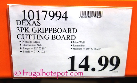 Dexas 3-Pack Grippboard Cutting Board Costco | Frugal Hotspot