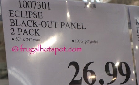 Eclipse Black-Out Panel 2-Pack Costco Price | Frugal Hotspot