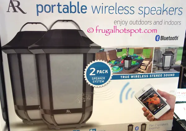 Acoustic Research Glendale Portable Wireless Speaker 2-Pack Costco | Frugal Hotspot