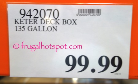 Keter Sumatra Rattan Style Deck Box 135 Gallon Costco Price | Frugal Hotspot