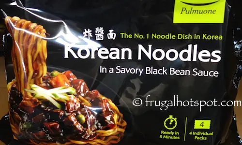 Pulmuone Korean Noodles in a Savory Black Bean Sauce Costco | Frugal Hotspot