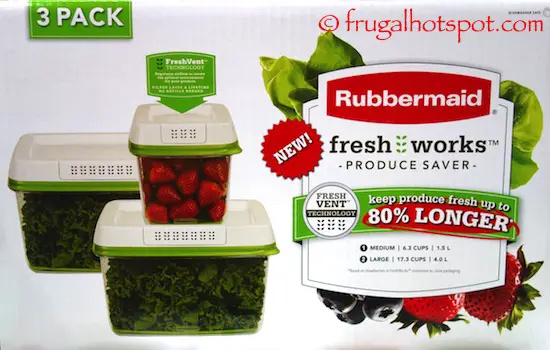 Rubbermaid Fresh Works Produce Saver Costco | Frugal Hotspot