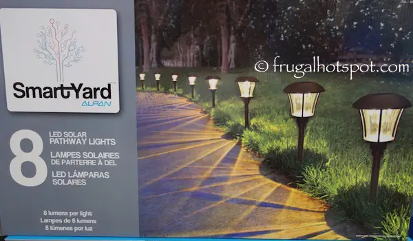 Smartyard Solar LED Large Pathway Lights 8-Pack Costco | Frugal Hotspot