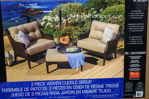 Sunvilla Palmetto Collection 3-Piece Woven Cuddle Group Set Costco | Frugal Hotspot