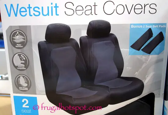 Winplus Wetsuit Seat Covers 2-Piece + Bonus 2 Seat Belt Pads Costco | Frugal Hotspot