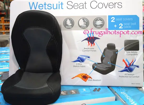 Winplus Wetsuit Seat Covers 2-Piece + Bonus 2 Seat Belt Pads Costco | Frugal Hotspot