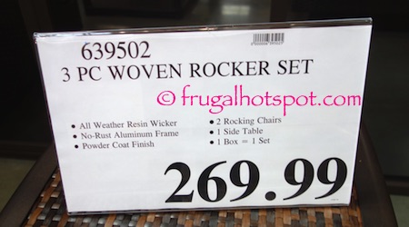 3-Piece Woven Rocker Set Costco Price | Frugal Hotspot