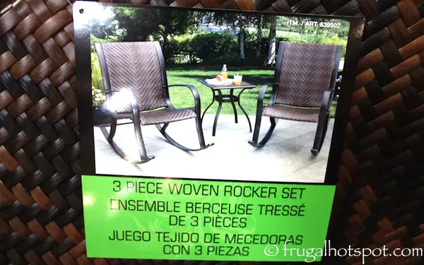 3-Piece Woven Rocker Set Costco | Frugal Hotspot