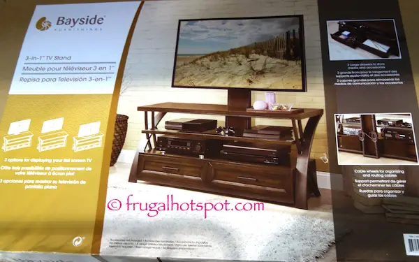 Bayside Furniture 3-in-1 TV Stand Costco | Frugal Hotspot