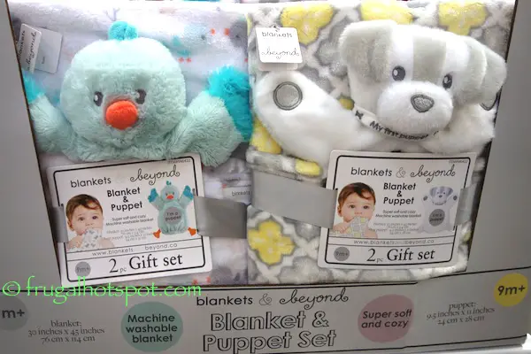 Lux Blankets & Beyond Blanket & Puppet 2-Piece Gift Set Costco | Frugal Hotspot