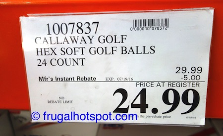 Callaway Hex Soft Golf Balls 24-Pack Costco Price | Frugal Hotspot