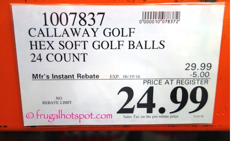 Callaway Hex Soft Golf Balls 24-Pack Costco Price | Frugal Hotspot