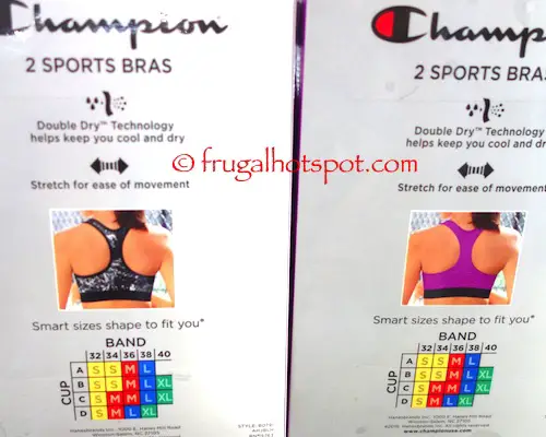 Champion Ladies Sports Bra 2-Pack Costco | Frugal Hotspot