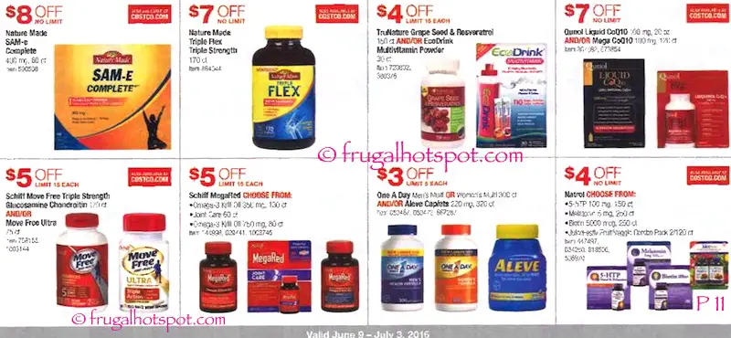 Costco Coupon Book: June 9, 2016 - July 3, 2016. Page 11. | Frugal Hotspot