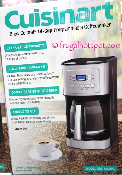 Cuisinart Brew Central 14-Cup Coffee Maker Costco | Frugal Hotspot
